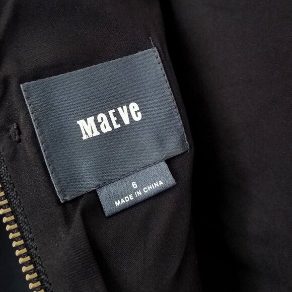 Anthropologie Maeve Chennai Embroidered Paisley Floral Mini Dress Black Size 6 - Picture 9 of 15